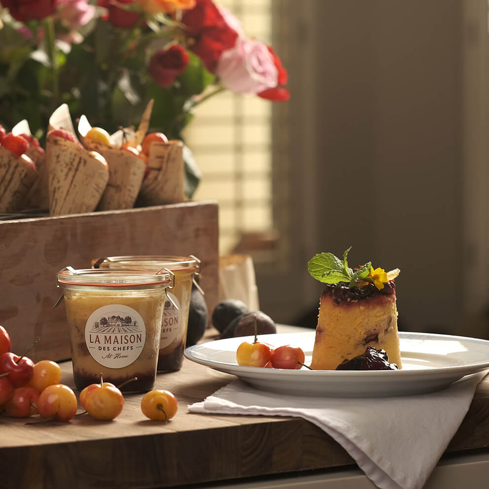 French fruit pie from jar