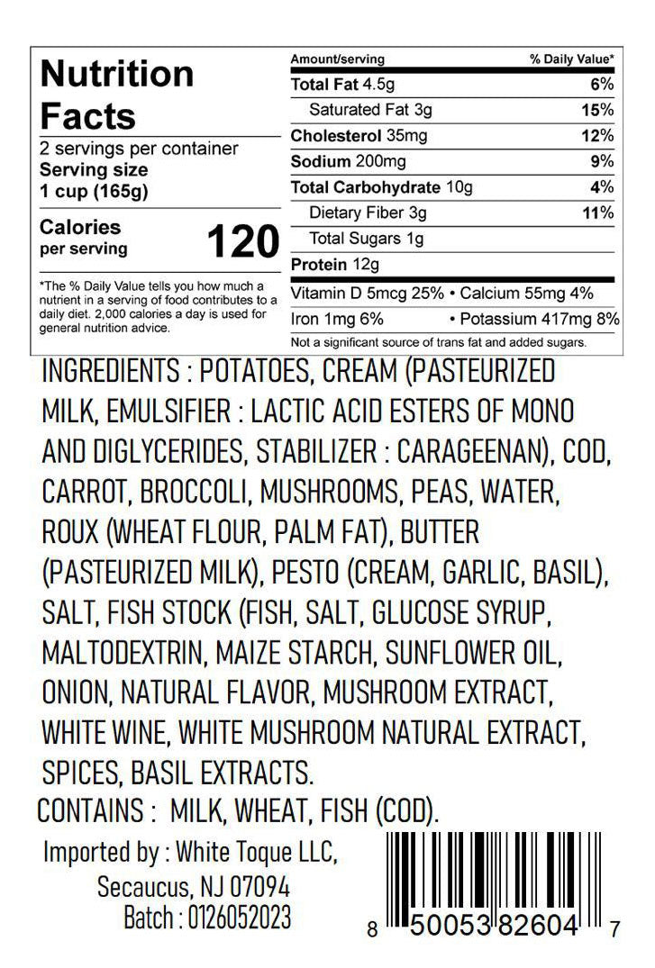 Cod Fish Riviera Nutrition